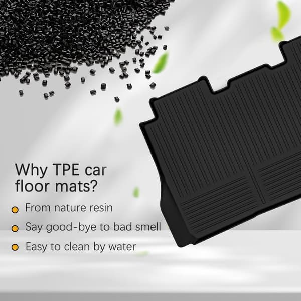 Sklisikker 1,74 m lastebilseng TPE-matte Pickup Cargo Protector for 1500 2019-2024