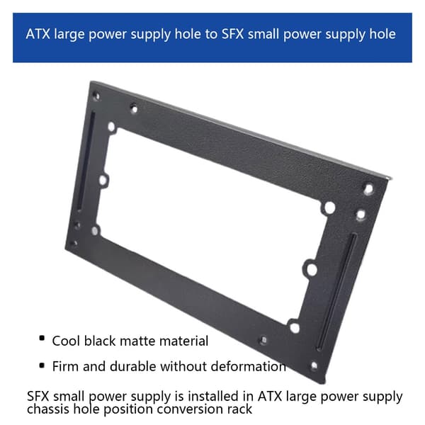 Atx til SFX strømforsyningskonverter for datamaskinmontering aluminiumsramme