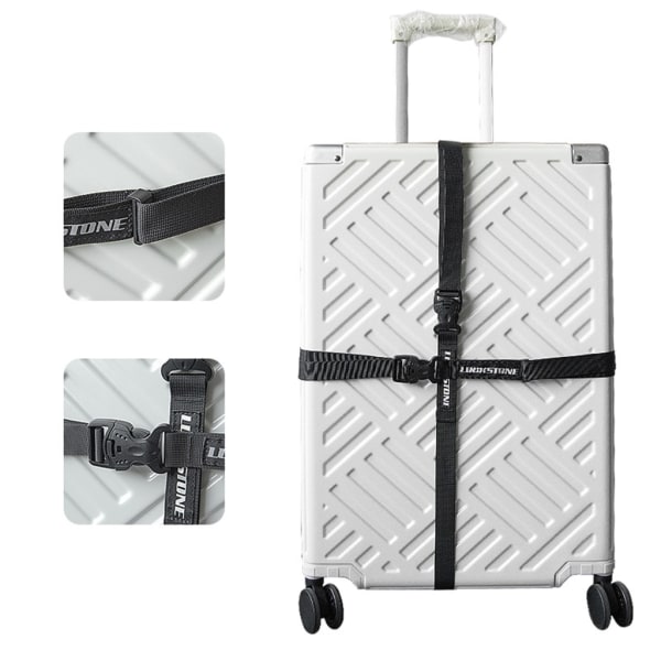 Bagageremmar för resväska Resebälten Packningsremmar med spänne Bagagekontakt Justerbar Heavy Duty för ryggsäck Khaki medium