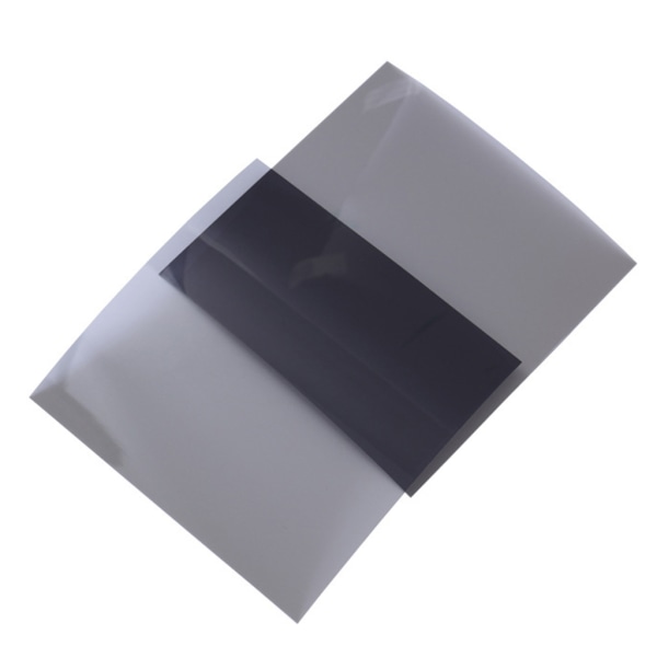 10x10cm Horisontell 0/90 graders polariserande film för LCD-skärm, linjärt polariserat filter polariserande filmark