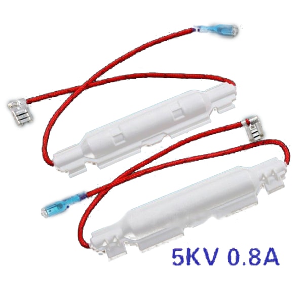 5KV 0,8A högspänningssäkring för mikrovågsugnar Universal säkringshållare Mikrovågsugnsreparationsdelar Tillbehör