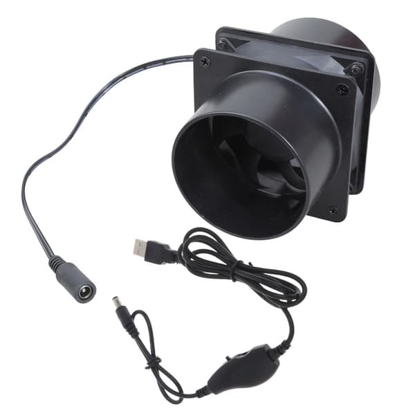 Højtydende 55CFM Inline Kanalventilator med USB Hastighedsregulator til Lodning
