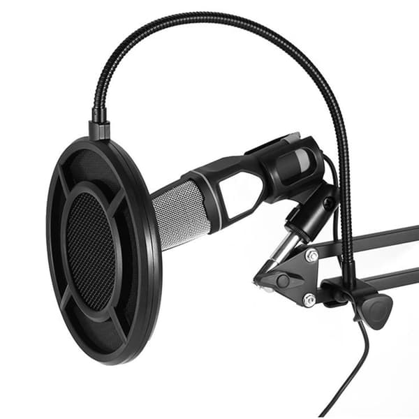 Mikrofon Pop Filter Fleksibel Vindskærm Lydfilter Skjold til Broadcasting
