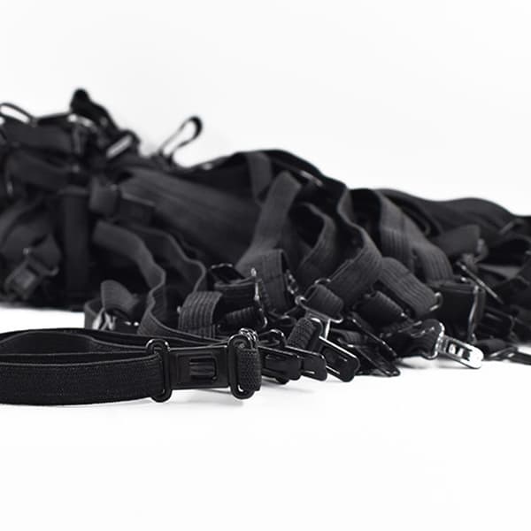 10 stk. DIY Tilbehør Sløyfe Justerbart Belte Elastisk Stroppforlenger med Klips