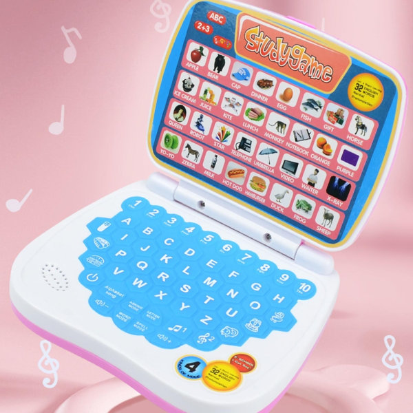 Inlärningsmaskin för barn Pedagogisk leksak för småbarn och barn Förskoleleksak för laptop för 3,4,5 år gamla pojkar och flickor