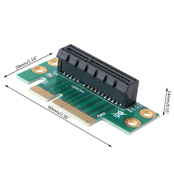 4X Adapter Riser-kort PCI E PCIE X1 til X1 Slot Converter-kort 1U Server Chassis