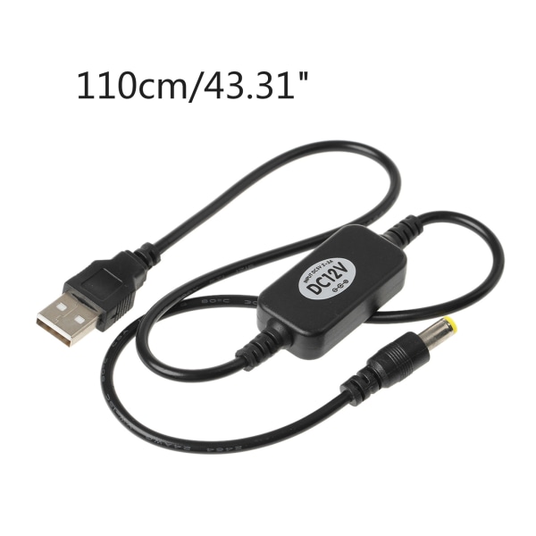 USB för DC 5V till för DC 12V Step Up Kabelmodul USB Power Boost Line Step Up Boost Modul Converter Adapter Kabel 5,5x2