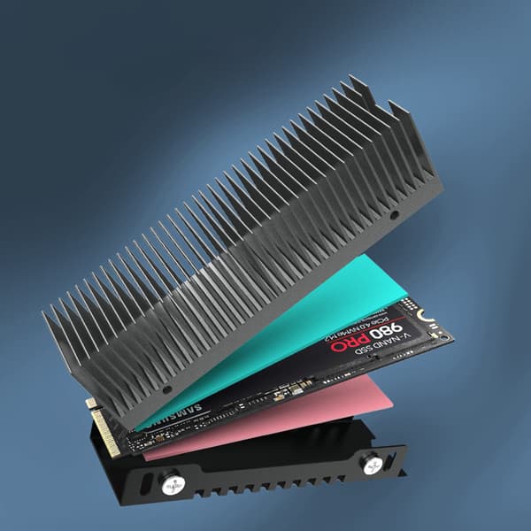 til M.2 SSD Køleplade Køling Termisk Pad M2 NVME 2280 Solid Harddisk Køler