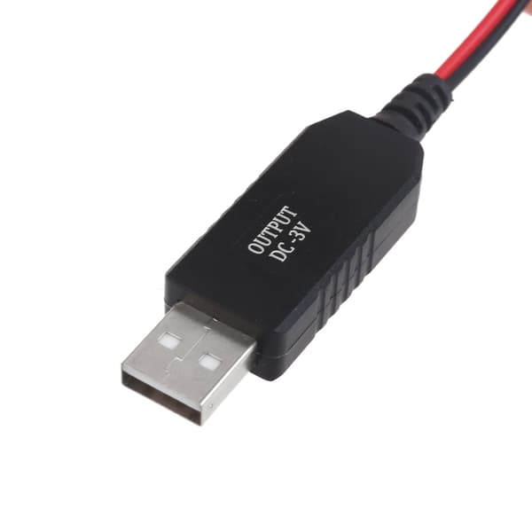 USB til 3V CR2032 dummybatteri ladekabel for CR2032 3V knappcelle