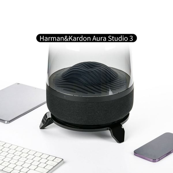 Bordshållare i akryl för Harman Kardon Aura Studio 3 Bärbar Bluetooth högtalare Stabil och snygg displayhylla Transparent