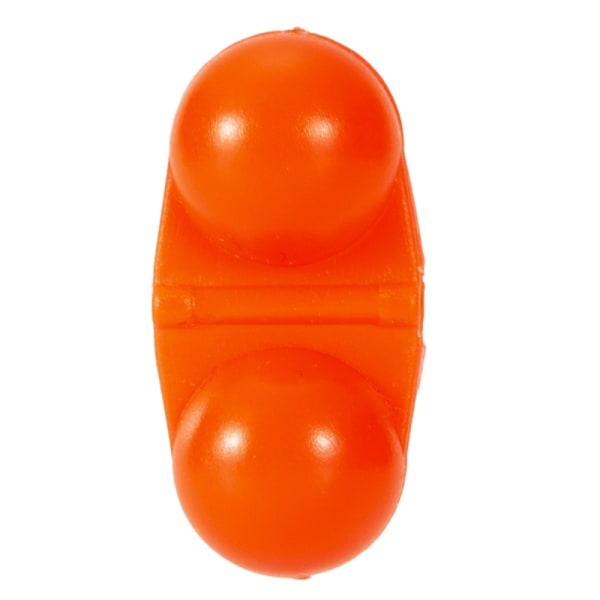 10 st/förpackning ABS dubbla skallror, havskattskaller Pärlor Portable Sea Fishing Attractor Bell Beads Tillbehör för att locka fisk Orange