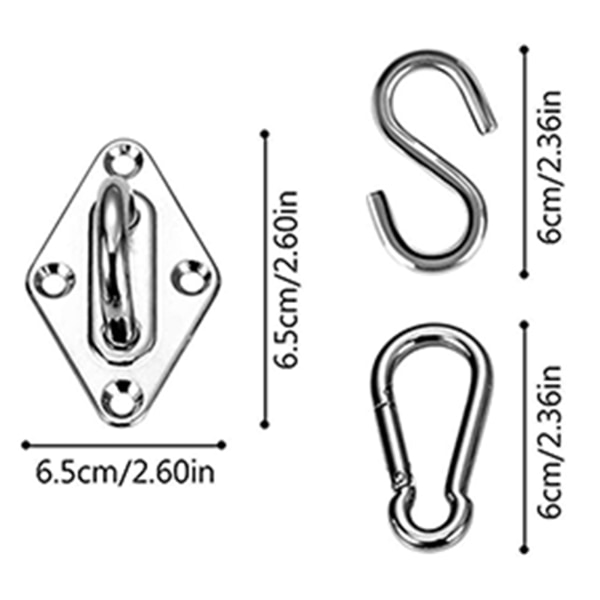 Skärm Segel Fixering Tillbehör Heavy Duty Utomhus Trädgård för Sol Skugga Segel kapell montering Rektangel Markis Tillbehör S 1