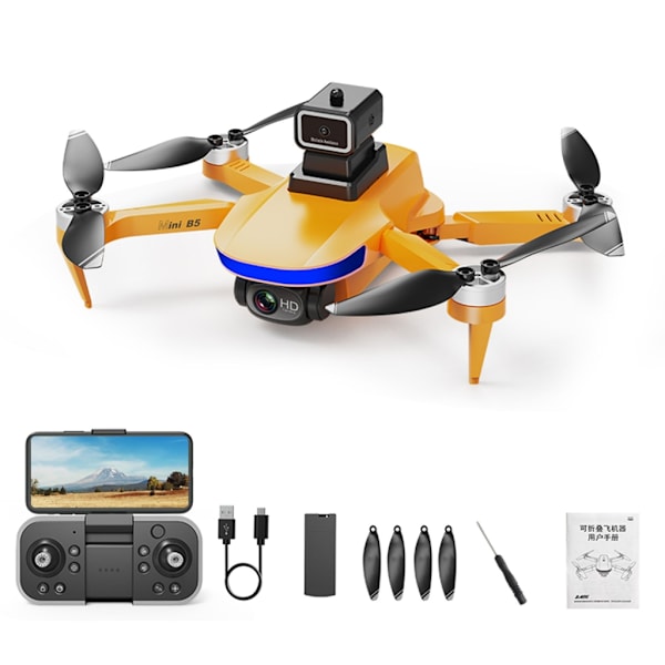 RC Stunt Drone Fire-akslet RC Quadcopter 4K/6K Optisk Flow Kamera Linse Foldbar Fjernbetjening Mini Drone Legetøj til Børn