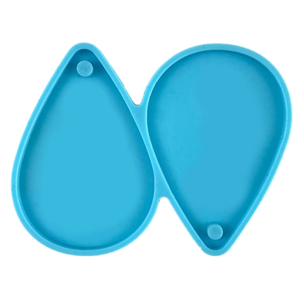 Waterdrop Shape Form Tear Drop Resin Silikon Nyckelring Form DIY Crafts Blue L