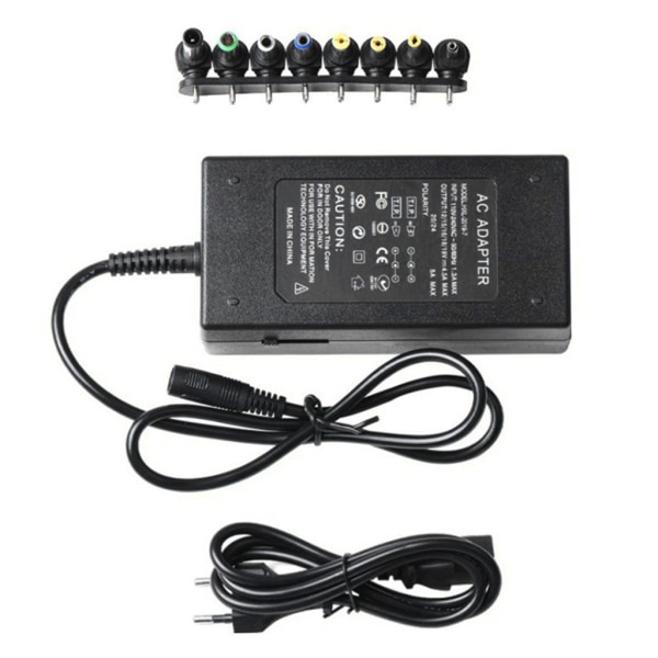 96W Universal power för PC Laptop Notebook 12V-24V Justerbar AC/för power 8-portars power EU