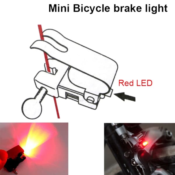 Sykkel V-brems Mini Brems Sykkellys Feste Bakre Sykkellys Sykkelys