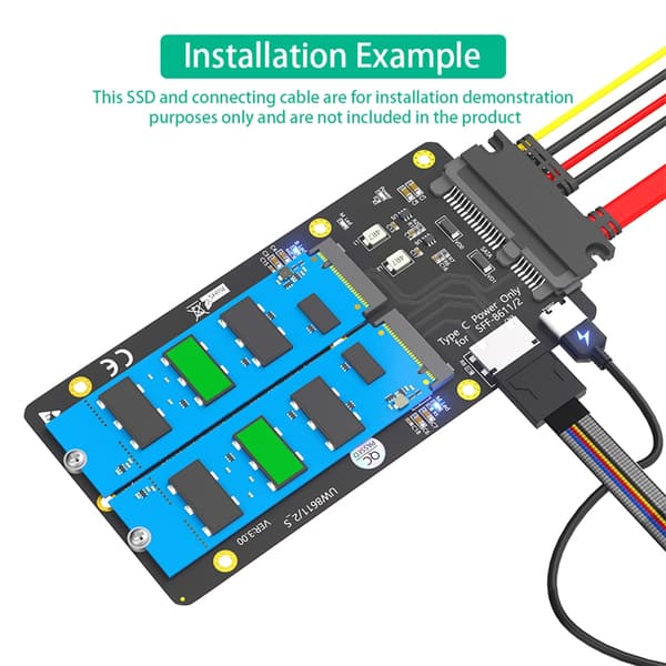 PC Solid Disk Konverteringsadapter med SFF 8611 Interfaces Computer