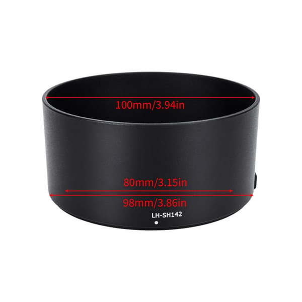 Kamerablender ALC-SH142 Plast Kameramontering Objektivdeksel for FE 85mm 1.4