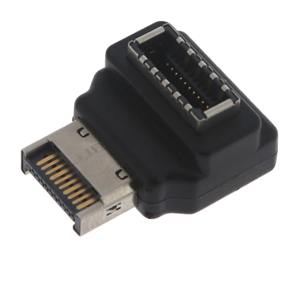 Datormoderkort intern kontakt USB 3.1 Typ-E hona till typ-E hane 90 graders vinklad adapter Slitstark