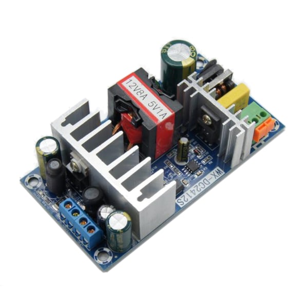 12V 8A 5V 1A 100W AC till DC Strömförsörjningsomvandlare Adapter Spänningsreglerad Transformator Switchande Galvanisk Isolation 2 Utgångskanaler Hemindustri
