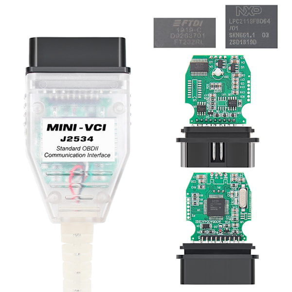 Mini VCITIS OBD2 J2534 uusimmalla Techstreams V1800.008 -versiolla