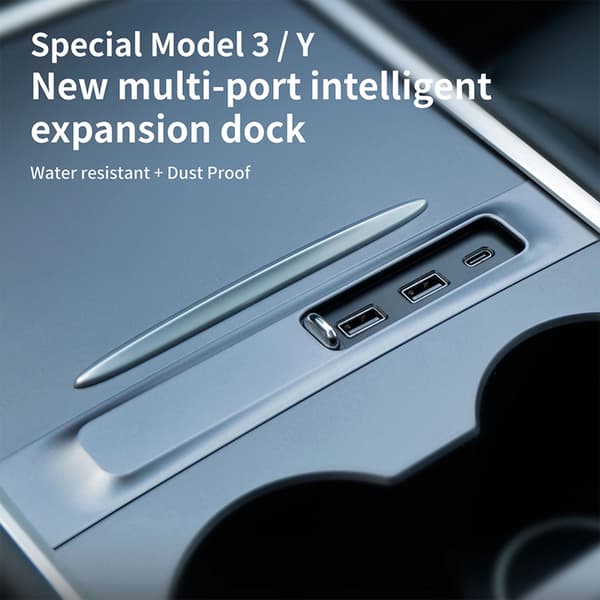 Dockingstation Strømforsynet Splitter Udvidelse USB Spiliter til