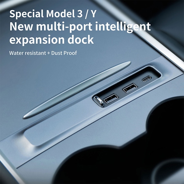 Dockningsstation Driven Splitter Förlängning USB Spiliter för