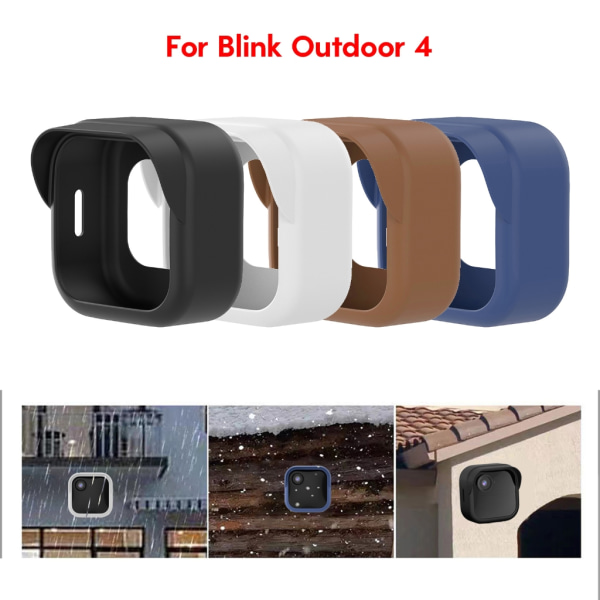 Slitstarkt cover för övervakningskamera för Blink Outdoor 4 kameror Väderbeständig och långvarig förlänger användningen av enheten Brown