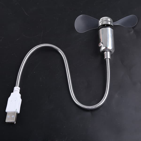 Luftkjøler Fleksibel USB-vifte for bærbar PC, stasjonær PC, USB-lader