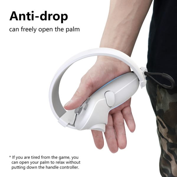 Anti-Throw VR Handtag Grip Straps Tillbehör för Pico 4 VR Gaming Headset Controller Bälten Mjuka TPU handtagsremmar