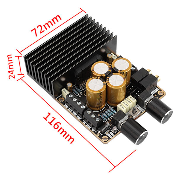 TDA7850 4-kanals power 4x80W Car DIY Power Stereo Audio Subwoofer Rekvisita Metall Material Tillbehör