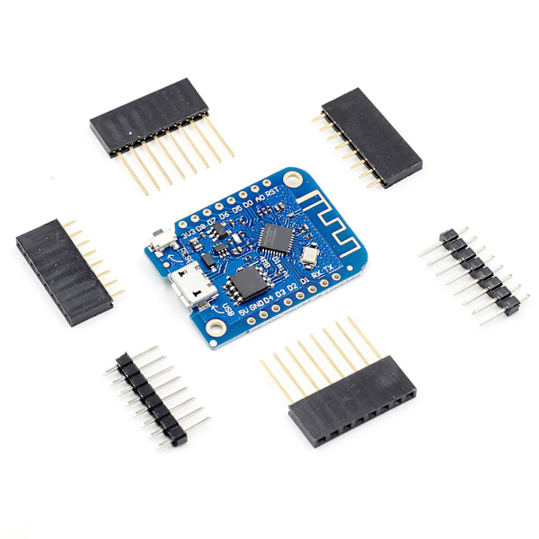 WeMos- D1-Mini V3.0 NodeMcu 4MB byte WIFI Internet Of Things Development Board Baserat ESP8266 för Arduino- Nodemcu Micro