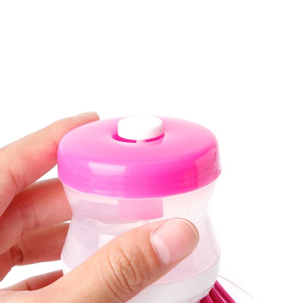 Diskborste med Tvålbehållare för Köket - Plastborste för Grytor och Diskar