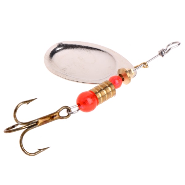 Fiskesked Lure Paljetter Paillette Metal Hard Bait Dubbel Diskant Krok Tackle C 4g