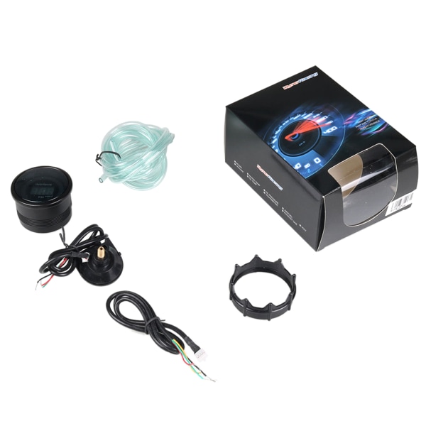 2\" 52mm 12V Digital Bil Auto Turbo Boost Mätare -15-45 Psi LED Turbo Boost Mätare Bil Turbo Tryckmätare med Sensor