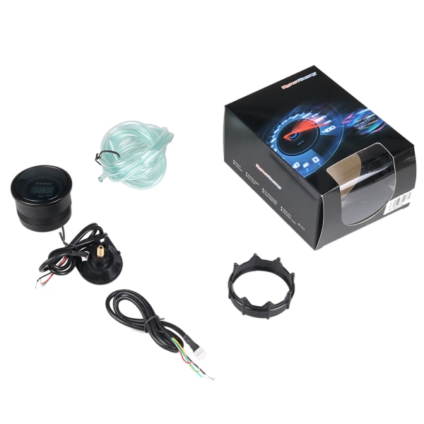 2" 52mm 12V Digital Bil Auto Turbo Boost Mätare -15-45 Psi LED Turbo Boost Mätare Bil Turbo Tryckmätare med Sensor