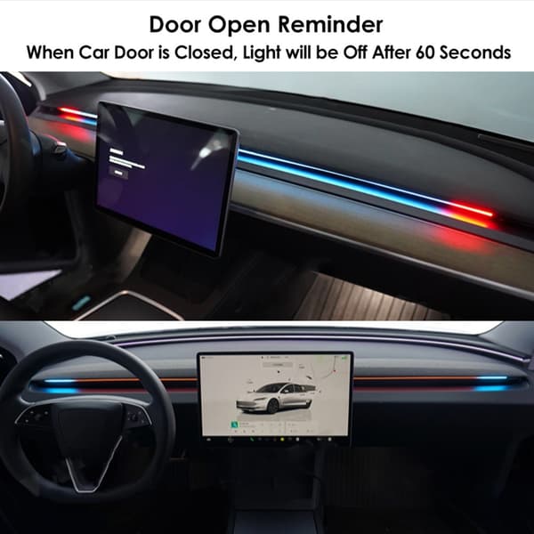 Innovative opgraderinger af ambient belysningssystem til elbiler Model 3 Model Y