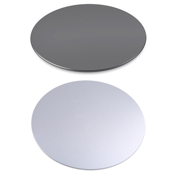för iMac Aluminium Base Stand 360 Rotation Monitor Base Disc Halkfri rund bärbar bärbar dator Bashållare Silver