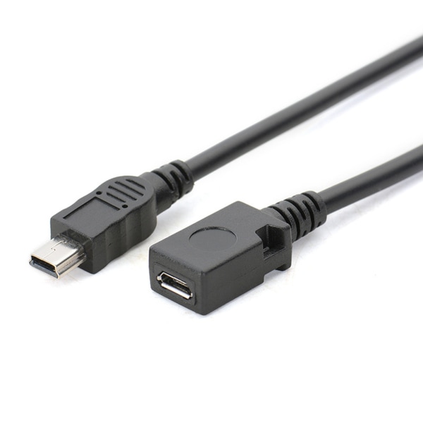 5'' Micro USB Hona till Mini USB Hane Adapter Laddare Kabel Konverterkabel 13 cm Adapter Kabel för GPS mobiltelefon