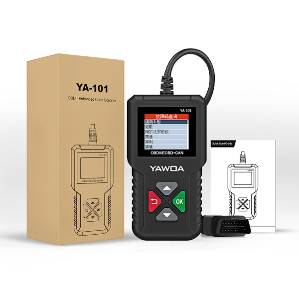 OBD2 Automatisk Diagnostisk Scanner Bilkodläsare för Läsa & Radera Felkoder