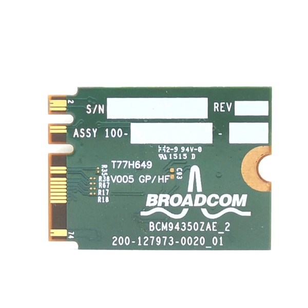 Trådlöst Wifi-kort BCM94350ZAE 802.11ac 2.4G+5G BT4.1 1200Mbps BCM94350ZAE NGFF för YOGA 500 700 900 710 B41 E31 E41