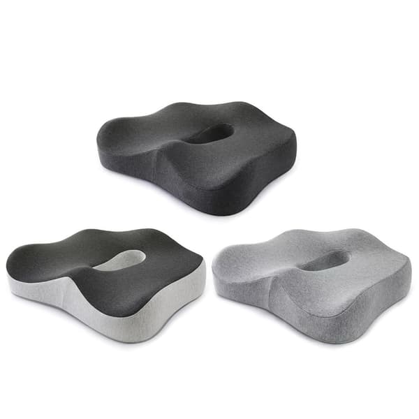 Hurtig Memory Foam Bilsæde Pude Ergonomisk Design Til Kontor Hjem Light gray
