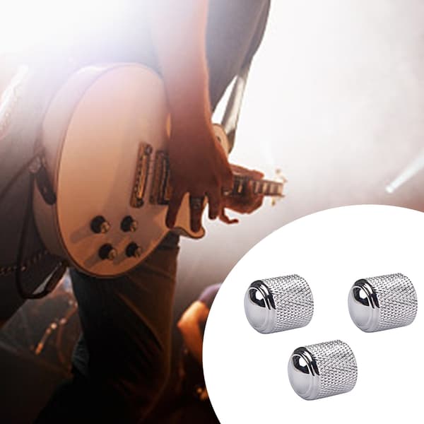 Volumknapper i aluminiumslegering for Strats Telecasters Basser Gitarer