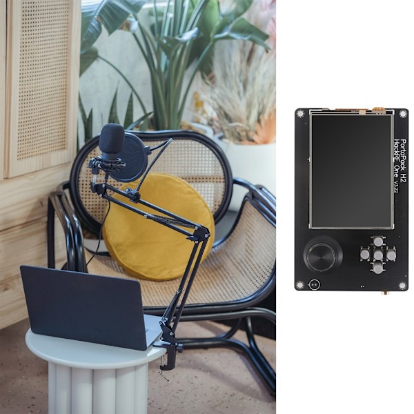 Portapack 3,2 tums LCD-pekskärm + 2000 mah batteri + case för en Sdr