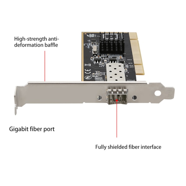 TXA087 PCI-E Sfp Gigabit nätverkskort PCI för Express Ethernet LAN-adapter 1000Mbps 1G Stöd för Windows Server/Linux/