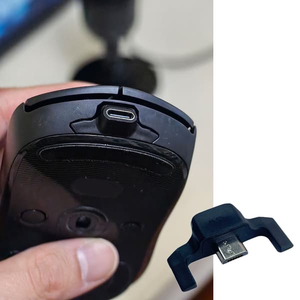 Plast Micros USB Typ C-adaptrar för GPW/GPX Gamingmusunderhåll