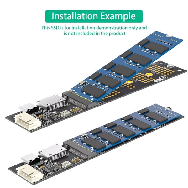 Avancerad M.2 NVMe SSD till PCIE SFF 8611 Adapter för Snabb Dataöverföring
