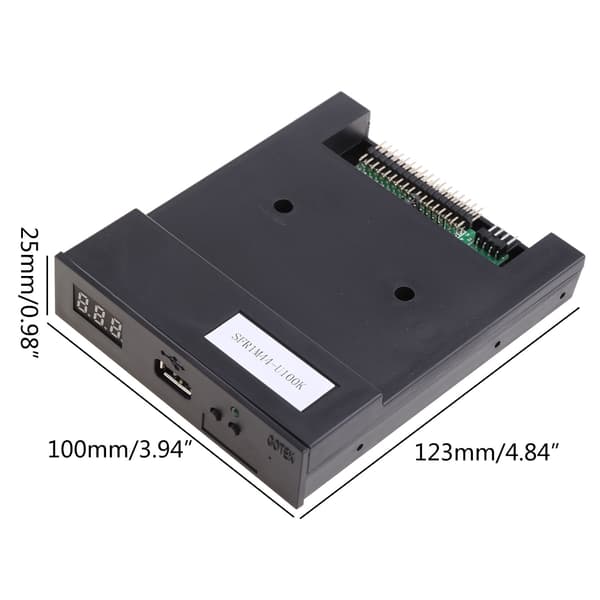 USB diskettedrev-emulator 3,5 tommer, ingen ekstra driver påkrævet, Plug N