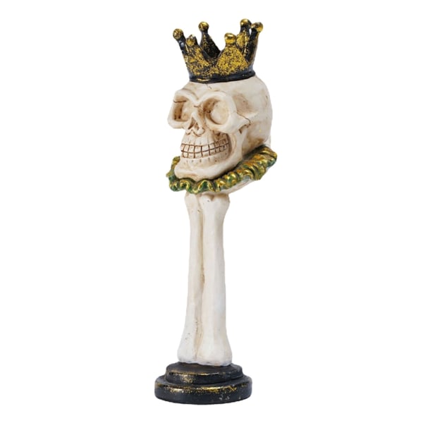 Pillar Crown Skull Ljusstake Resin Ghosts Heads Ljusstake Ornament