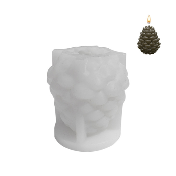 3D Fyrrekogle Lysform til DIY Håndlavede Aromaterapi Lys Unikke Realistiske Fyrrenødde Silikoneforme Hjemme Ornament